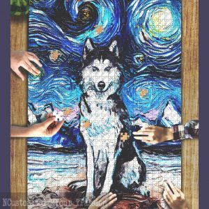 Siberian Husky Jigsaw Puzzle Set