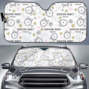 Siberian Husky Pattern Car Auto Sun Shade