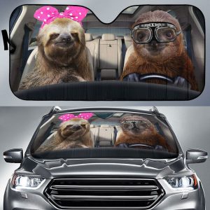 Sloth Car Auto Sun Shade