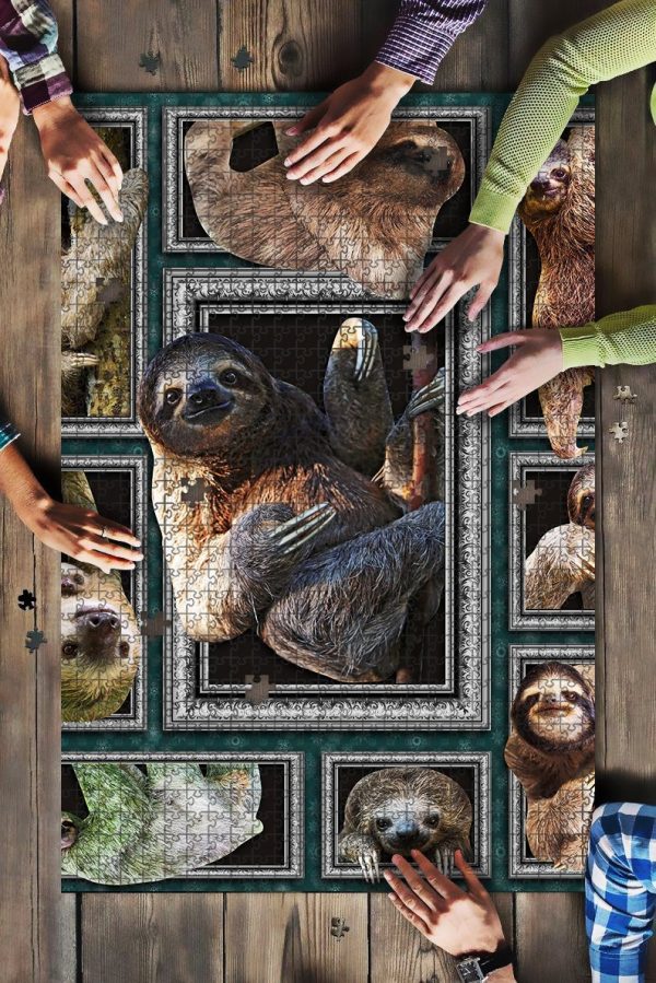 Sloth & Lama Lover Jigsaw Puzzle Set