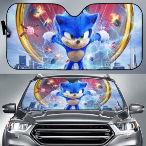 Sonic The Hedgehog Movie Car Auto Sun Shade