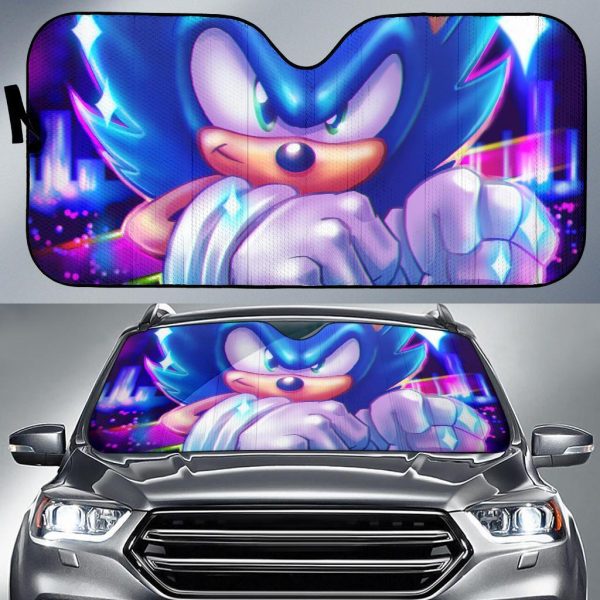 Sonics Sonic The Hedgehog Cartoon Car Auto Sun Shade