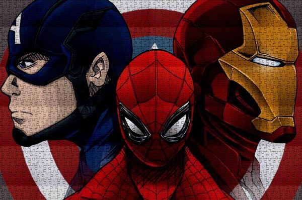 Spider Man, Iron Man And Captain America ? Jigsaw Puzzle Set