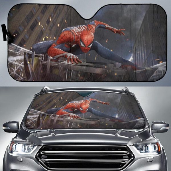 Spider Mans Marvel Movie Car Auto Sun Shade