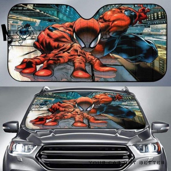 Spider man New York City Car Auto Sun Shade