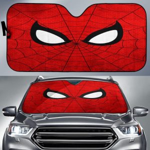 Spiderman Face Car Auto Sun Shade