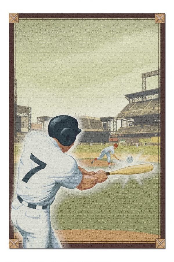 Sport, Baseball, Baseball Battle Jigsaw Puzzle Set