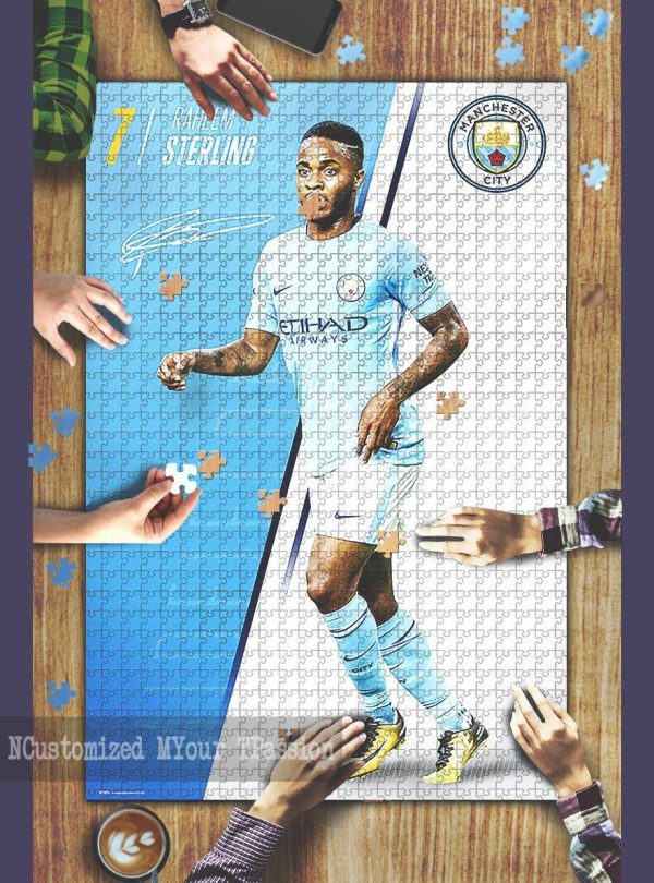 Sport, Soccer, Raheem Sterling, Manchester City Jigsaw Puzzle Set