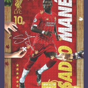 Sport, Soccer, Sadio Mane, Liverpool Fan Jigsaw Puzzle Set