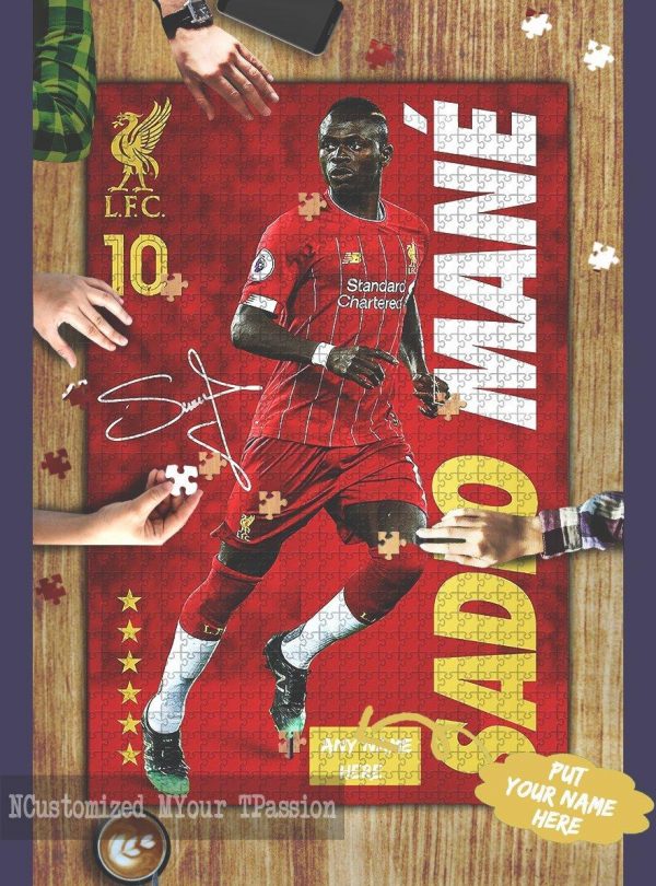 Sport, Soccer, Sadio Mane, Liverpool Fan Jigsaw Puzzle Set