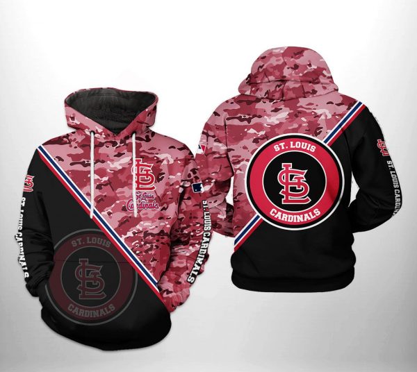 St. Louis Cardinals MLB Camo Team 3D Printed Hoodie/Zipper Hoodie