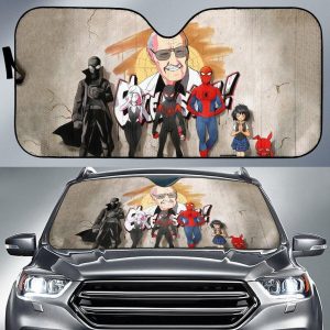 Stan Lee and Spider Man Car Auto Sun Shade