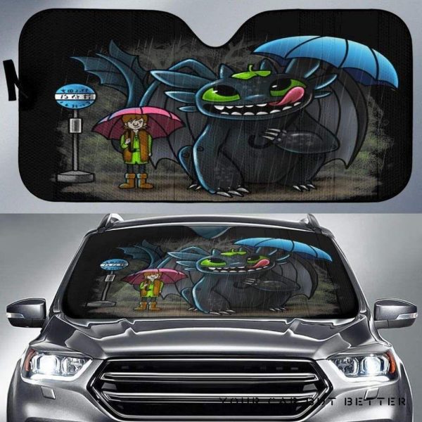 Stich X Totoro Car Auto Sun Shade