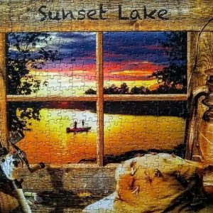 Sunset Lake Jigsaw Puzzle Set