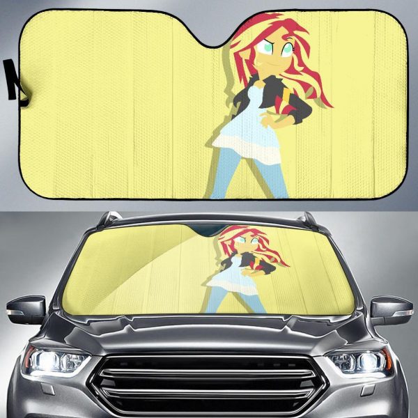 Sunset Shimmers Cartoon Car Auto Sun Shade