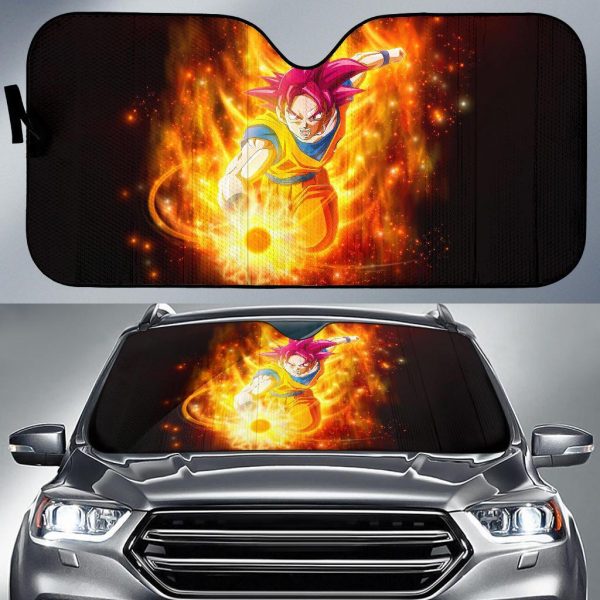 Super Saiyan God Dragon Ball Manga Car Auto Sun Shade