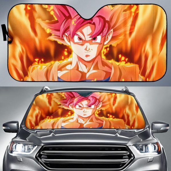 Super Saiyan God Dragon Ball Supers Manga Car Auto Sun Shade