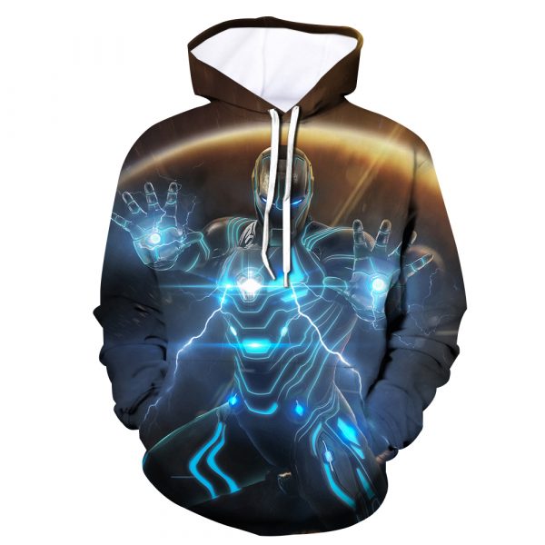 Superhero Iron Man Armor Art Avengers Endgame 3D Printed Hoodie/Zipper Hoodie