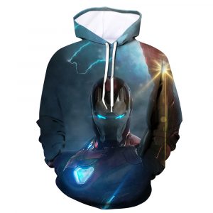 Superhero Iron Man Avengers Endgame Art 3D Printed Hoodie/Zipper Hoodie