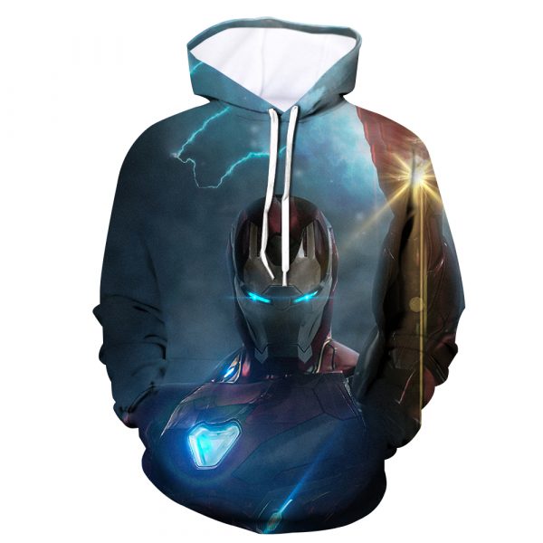 Superhero Iron Man Avengers Endgame Art 3D Printed Hoodie/Zipper Hoodie