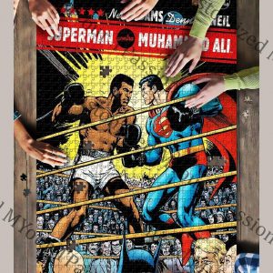 Superman And Mohamed Ali Jigsaw Puzzle Set