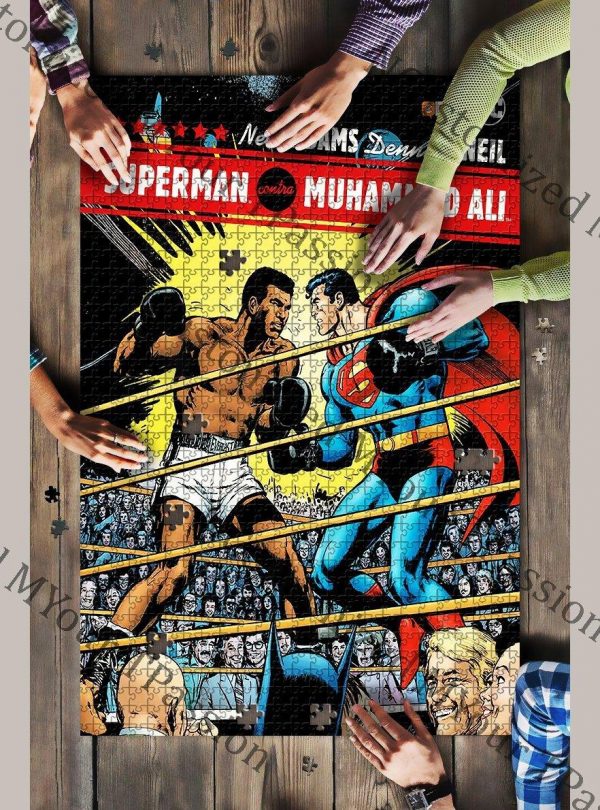 Superman And Mohamed Ali Jigsaw Puzzle Set