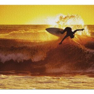 Surfer At Sunset Jigsaw Puzzle Set