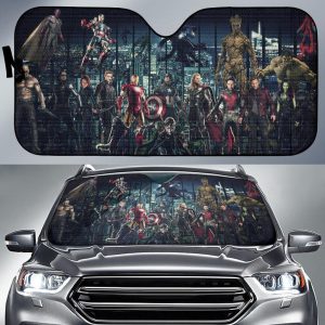 Team Avengers Marvel Movie Car Auto Sun Shade