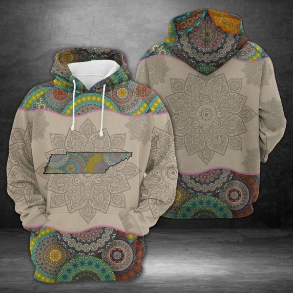 Tennessee Mandala 3D Printed Hoodie/Zipper Hoodie