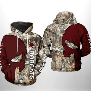 Texas State Bobcats NCAA Camo Veteran Hunting 3D Printed Hoodie/Zipper Hoodie