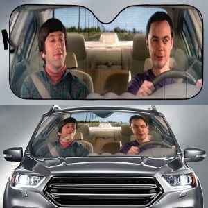 The Big Bang Theory Driving Funny Car Auto Sun Shade