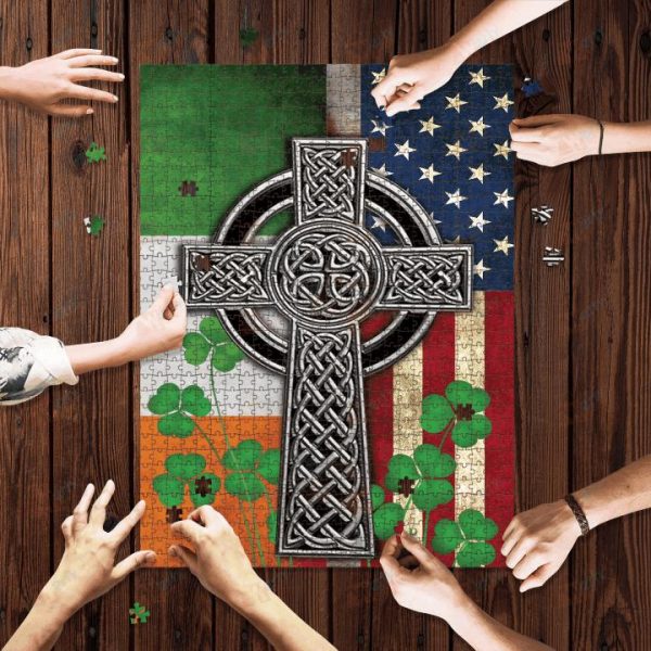 The Irish Celtic Cross Jigsaw Puzzle Set