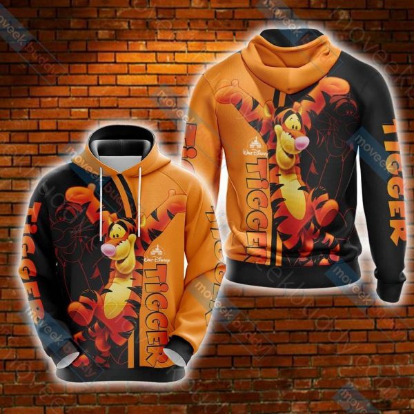 The Pooh Tigger 3D Printed Hoodie/Zipper Hoodie