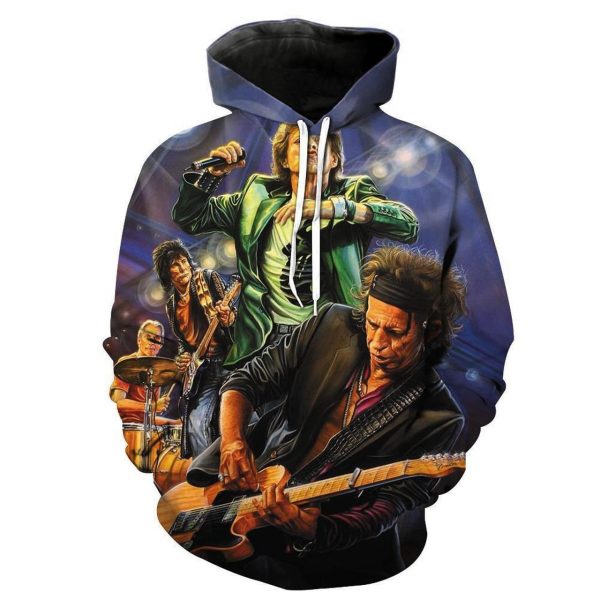 The Rolling Stones 3D Printed Hoodie/Zipper Hoodie