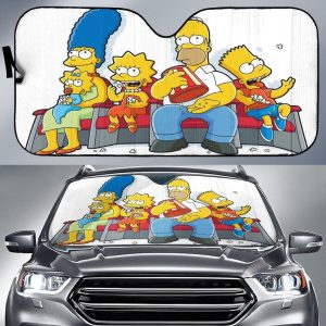 The Simpson Family Car Auto Sun Shade