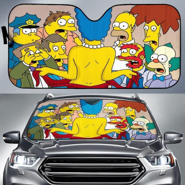 The Simpson Funny Car Auto Sun Shade