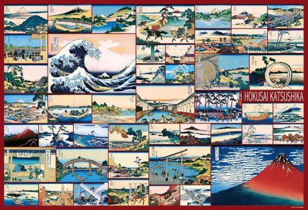 Thirty Six Views Of Mount Fuji Jigsaw Puzzle Set