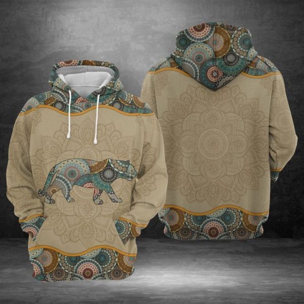 Tiger Mandala 3D Printed Hoodie/Zipper Hoodie