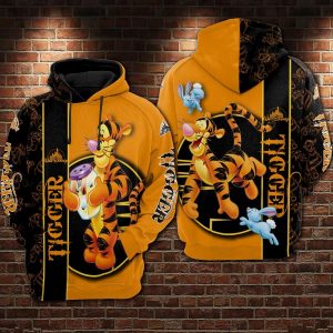 Tigger 3D Printed Hoodie/Zipper Hoodie