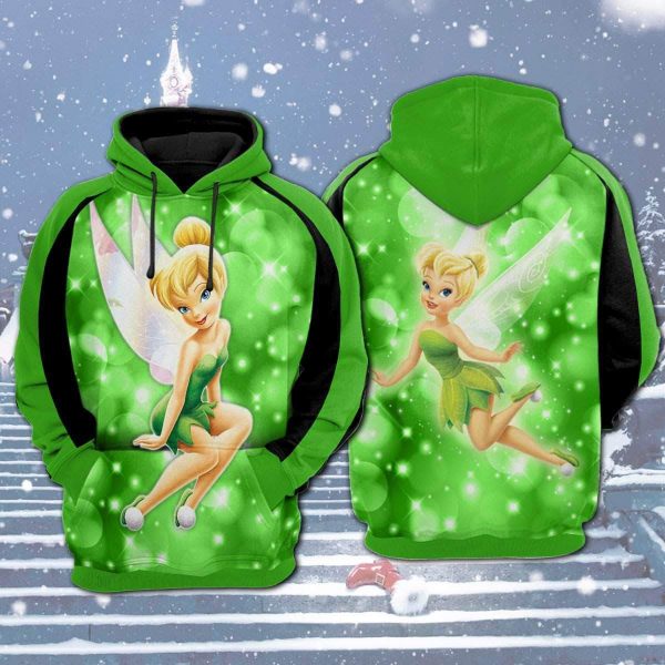 Tinker Bell 3D Printed Hoodie/Zipper Hoodie