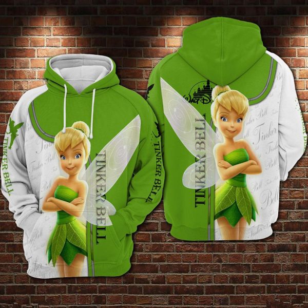 Tinker Bell 3D Printed Hoodie/Zipper Hoodie