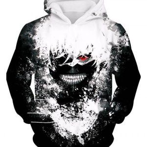 Tokyo Ghoul 3D Printed Hoodie/Zipper Hoodie