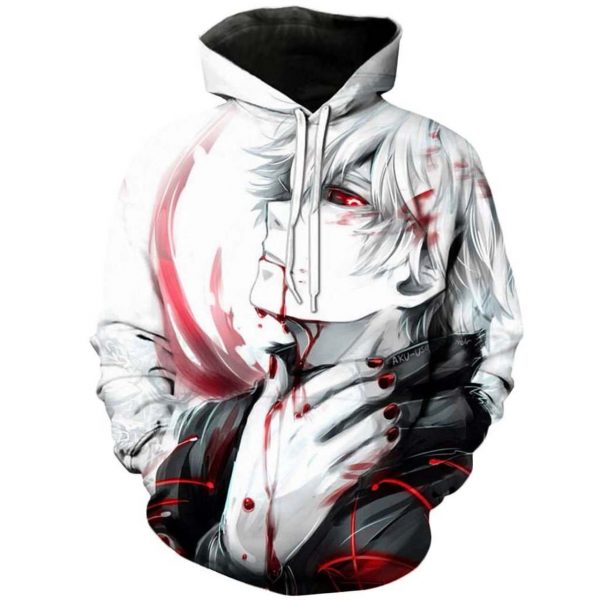 Tokyo Ghoul 3D Printed Hoodie/Zipper Hoodie