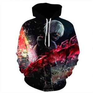 Tokyo Ghoul 3D Printed Hoodie/Zipper Hoodie