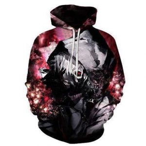 Tokyo Ghoul 3D Printed Hoodie/Zipper Hoodie