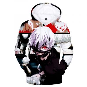 Tokyo Ghoul 3D Printed Hoodie/Zipper Hoodie