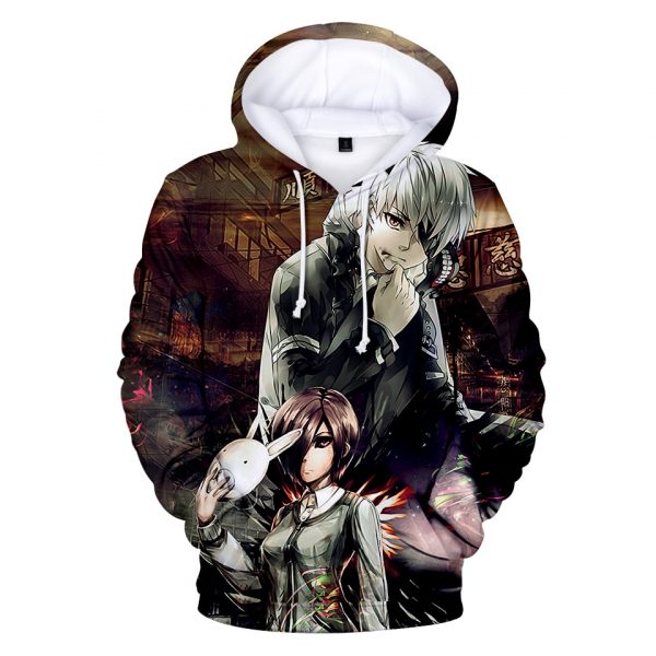 Tokyo Ghoul 3D Printed Hoodie/Zipper Hoodie