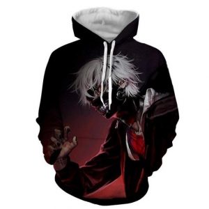 Tokyo Ghoul 3D Printed Hoodie/Zipper Hoodie