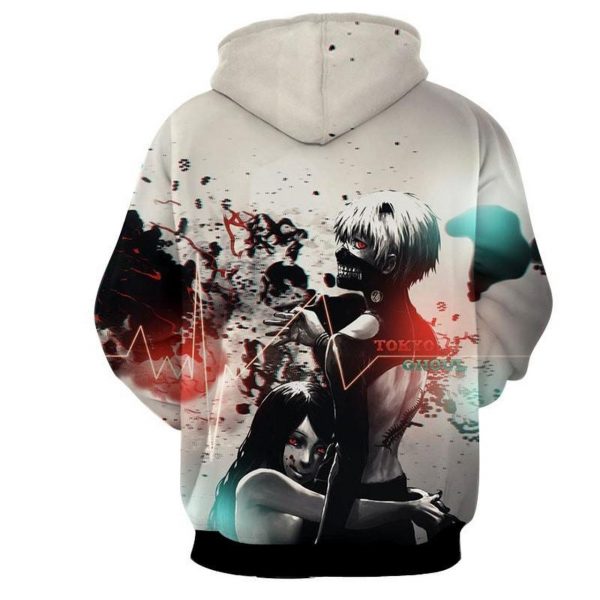 Tokyo Ghoul 3D Printed Hoodie/Zipper Hoodie