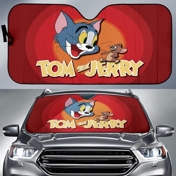 Tom Jerry Cartoons Car Auto Sun Shade